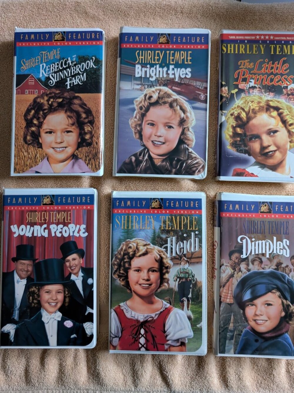 VHS Tapes - Shirley Temple collection